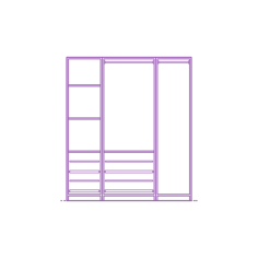 Fixtures Closet Storage Ikea Pax Wardrobe 69 Inch Shelves Laser Cut Svg File, Free Vectors File